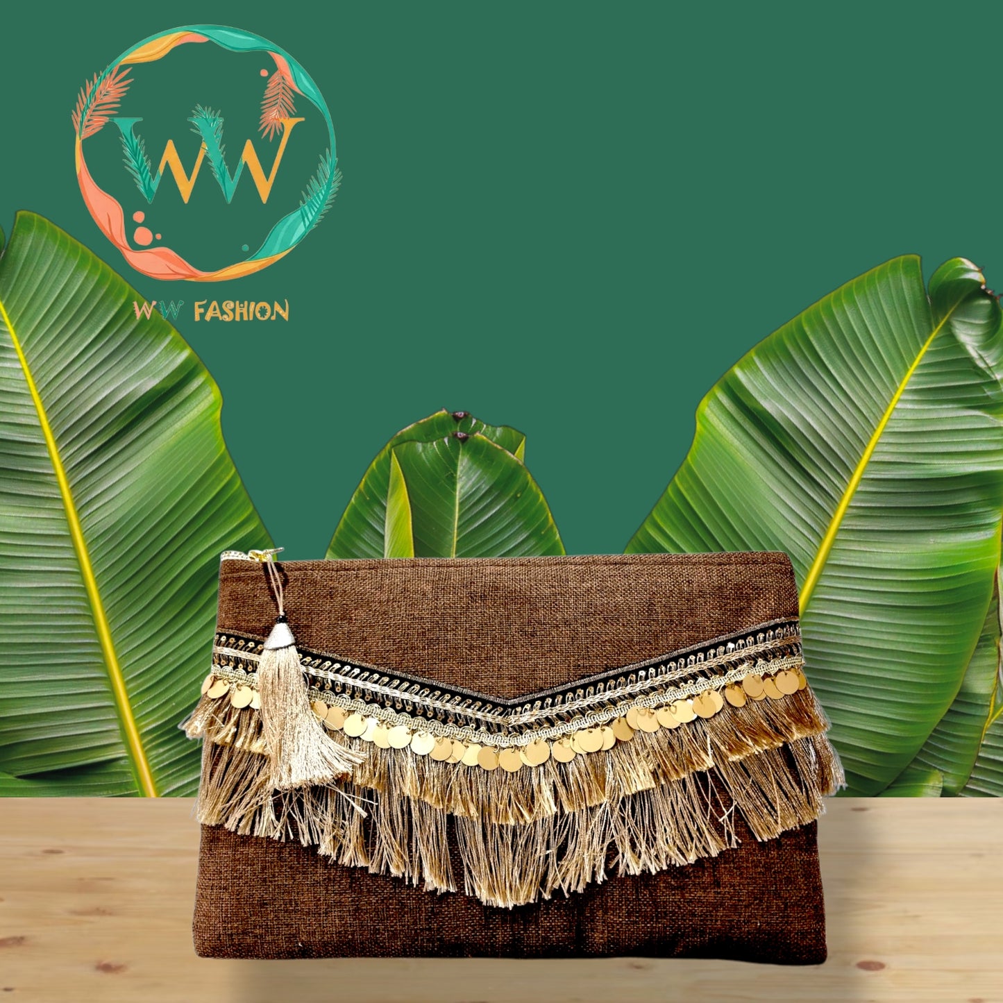 cairo clutch beach bag sunset rhythm design wild wolf adventures