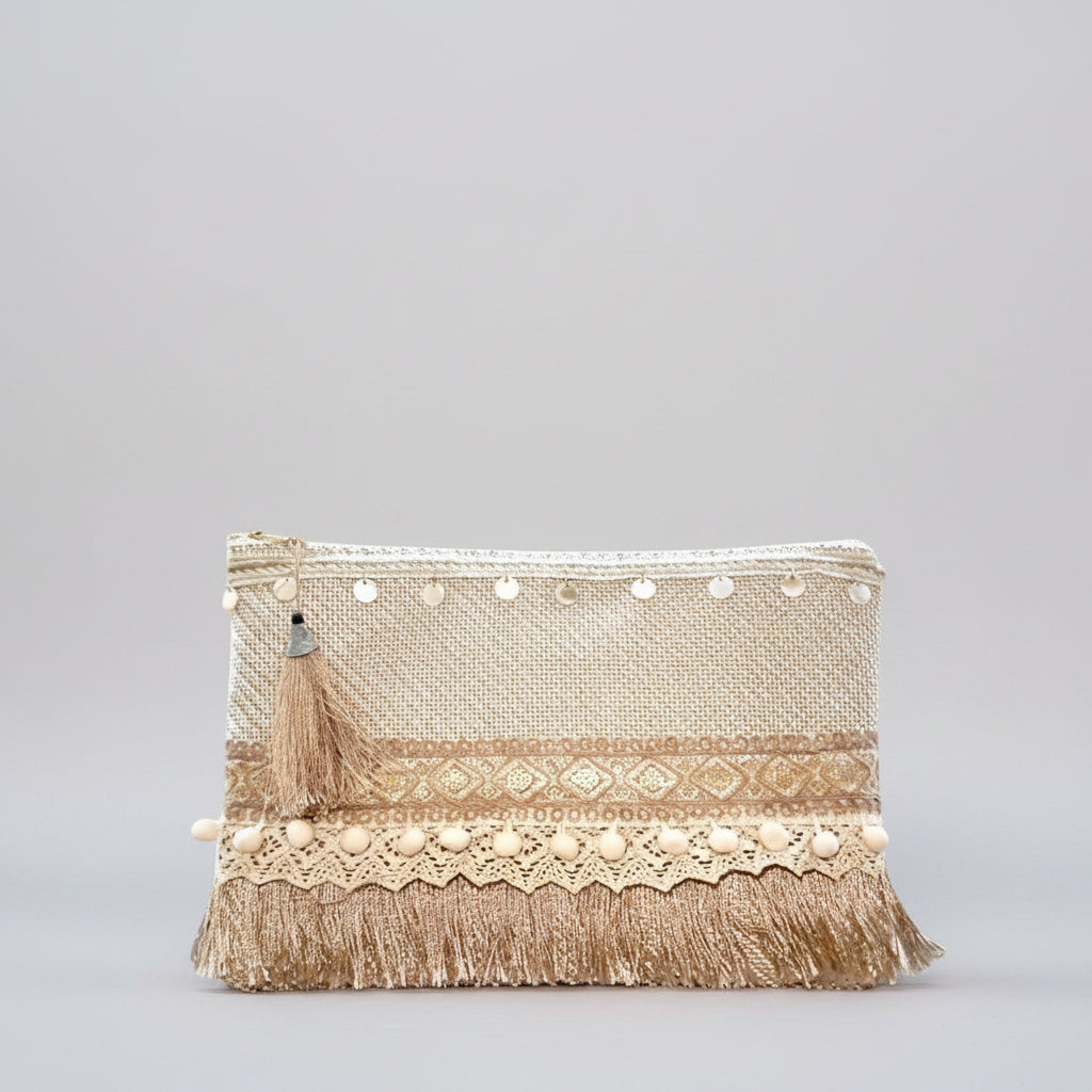 large clutch bag boho chic cairo beach bags