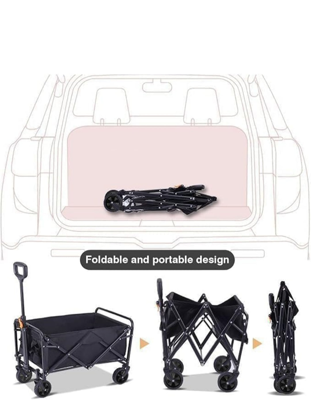 portable folding trolley camping cart Egypt Wild Wolf Adventures