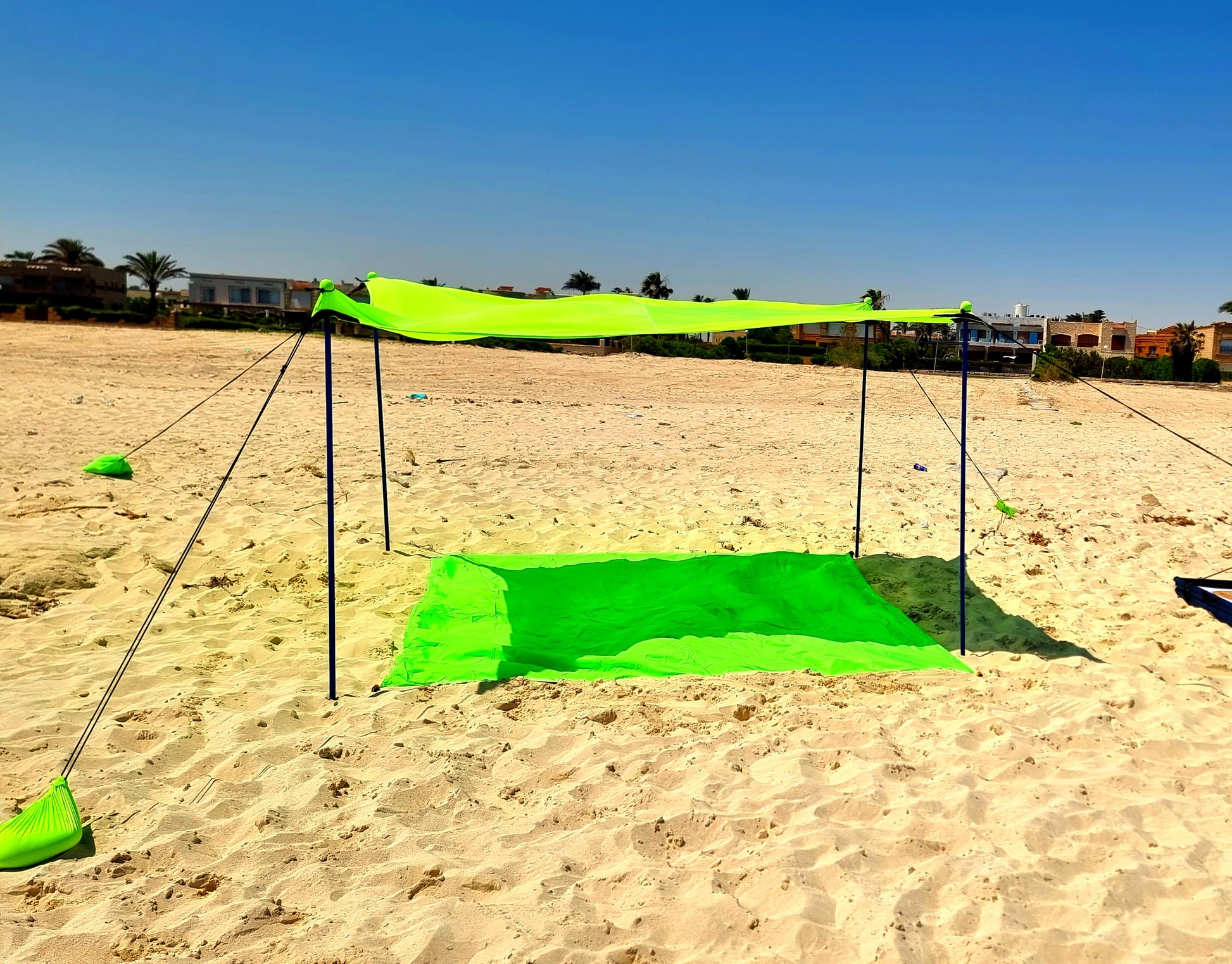 Beach tent summer time beach vibes