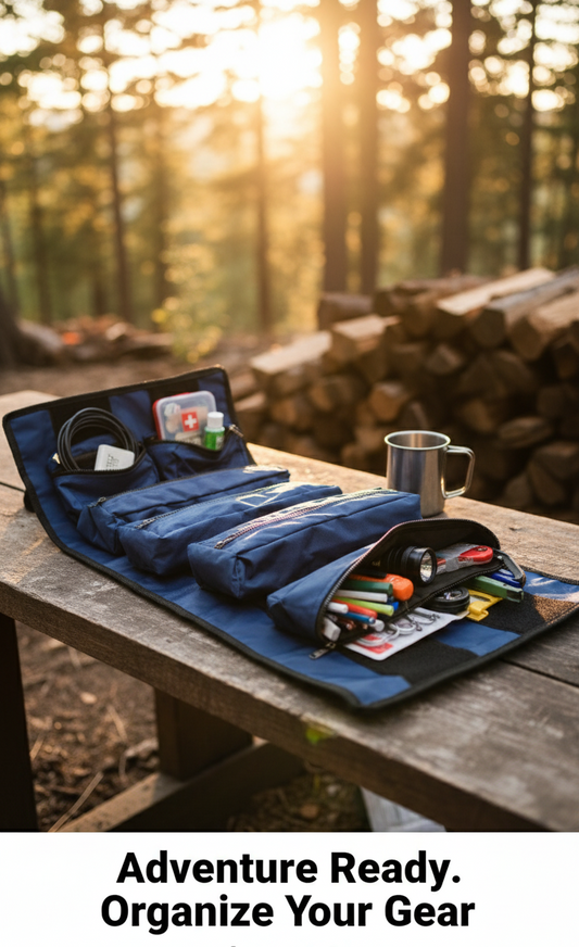 tool roll bag Velcro detachable pockets Wild Wolf Adventures tool bag plumber