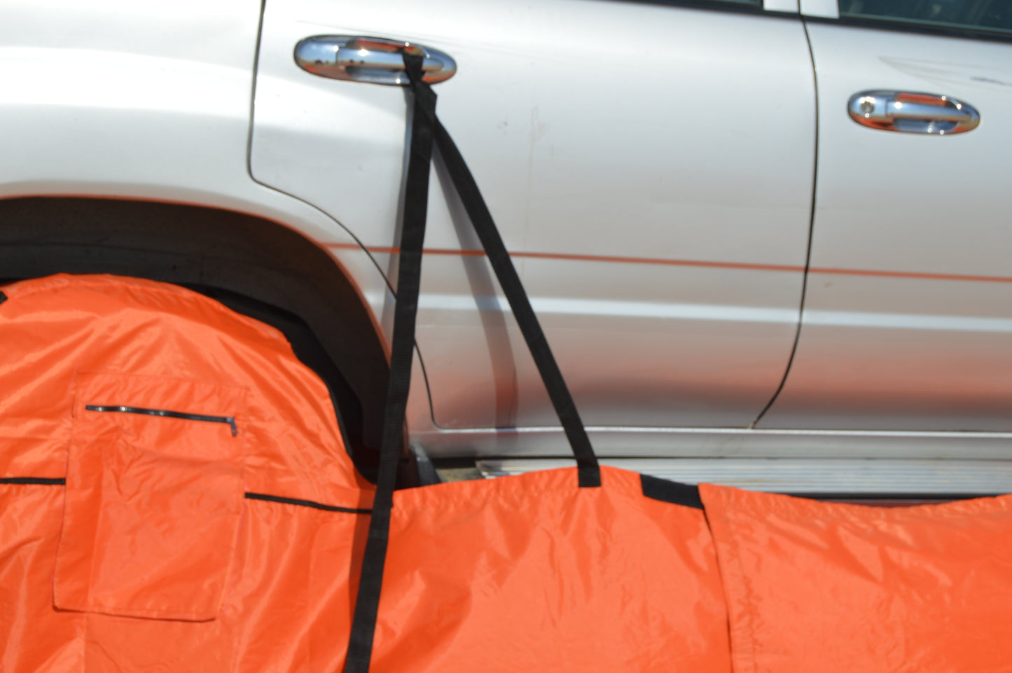 windbreaker car attached for camping Wild Wolf Adventures