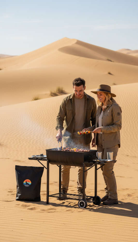 charcoal storage & carry Bag for Barbeque and trips wild wolf adventures cairo egypt