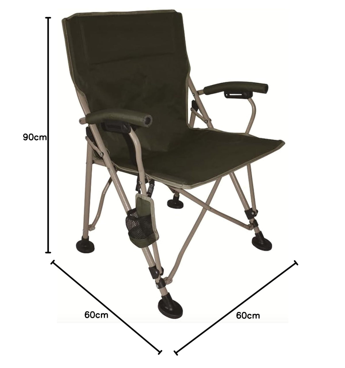  Paradiso Colonel Fred Foldable Camping Chair sturdy spacious heavy duty beach camping overlanding 4x4 safari chair wild wolf adventures cairo egypt gouna fayoum