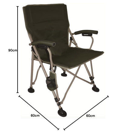 Paradiso Colonel Fred Foldable Camping Chair sturdy spacious heavy duty beach camping overlanding 4x4 safari chair wild wolf adventures cairo egypt gouna fayoum