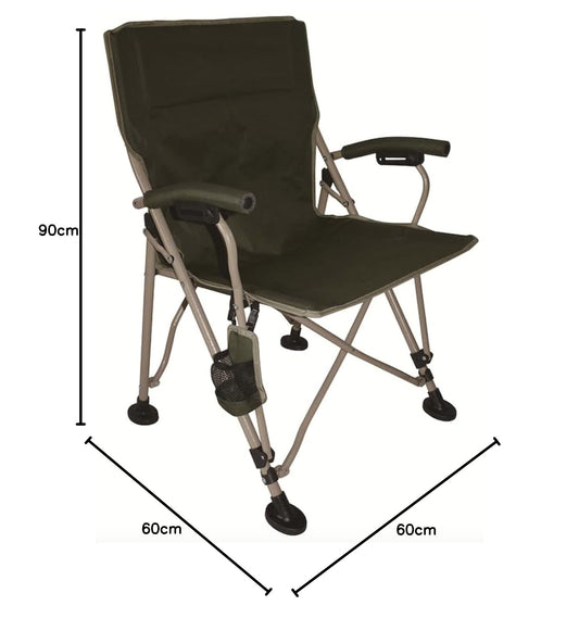  Paradiso Colonel Fred Foldable Camping Chair sturdy spacious heavy duty beach camping overlanding 4x4 safari chair wild wolf adventures cairo egypt gouna fayoum