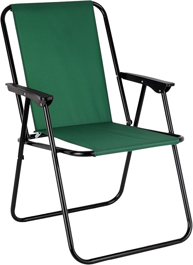 Portable Folding Camping & Fishing Chair green color light weight and easy to carry perfect for beach overlanding 4x4 safari wild wolf adventures egypt fayoum gouna cairo 