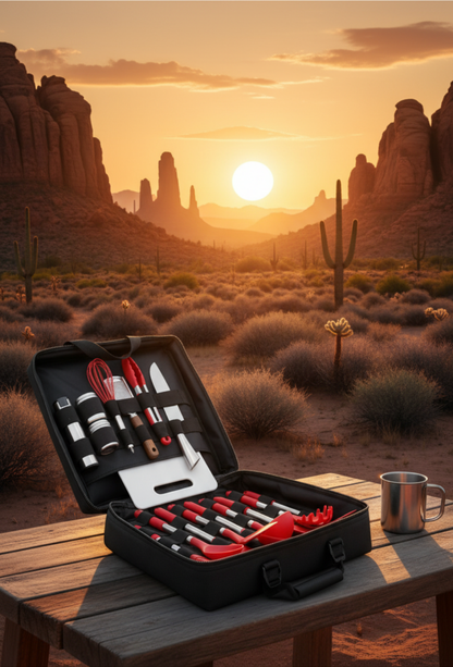 outdoor cooking set camping gear egypt wild wolf adventures cooking utensils