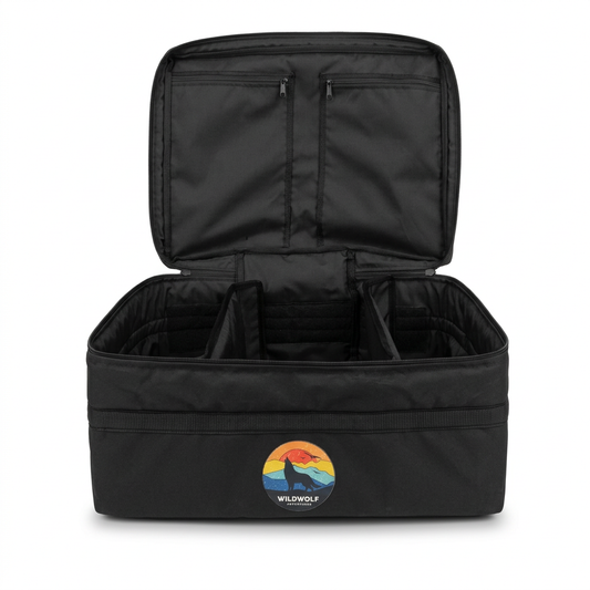 waterproof padded durable soft storage box for camping overlanding 4x4 safari and for car organization wild wolf adventures cairo egypt fayoum white desert siwa