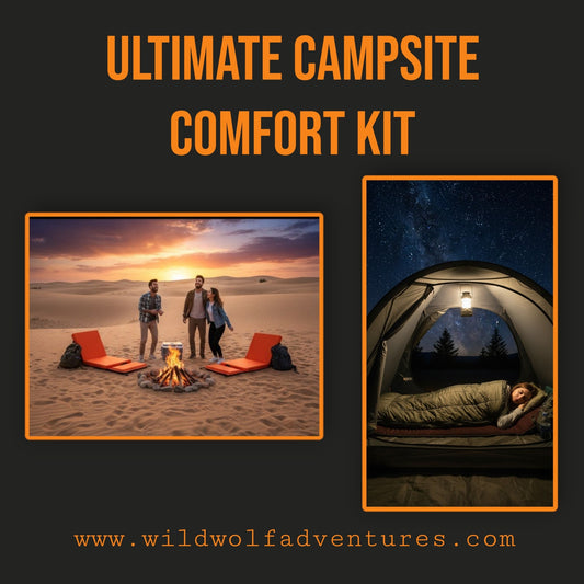 camp site comfort kit wild wolf adventures egypt camping gear starter kit