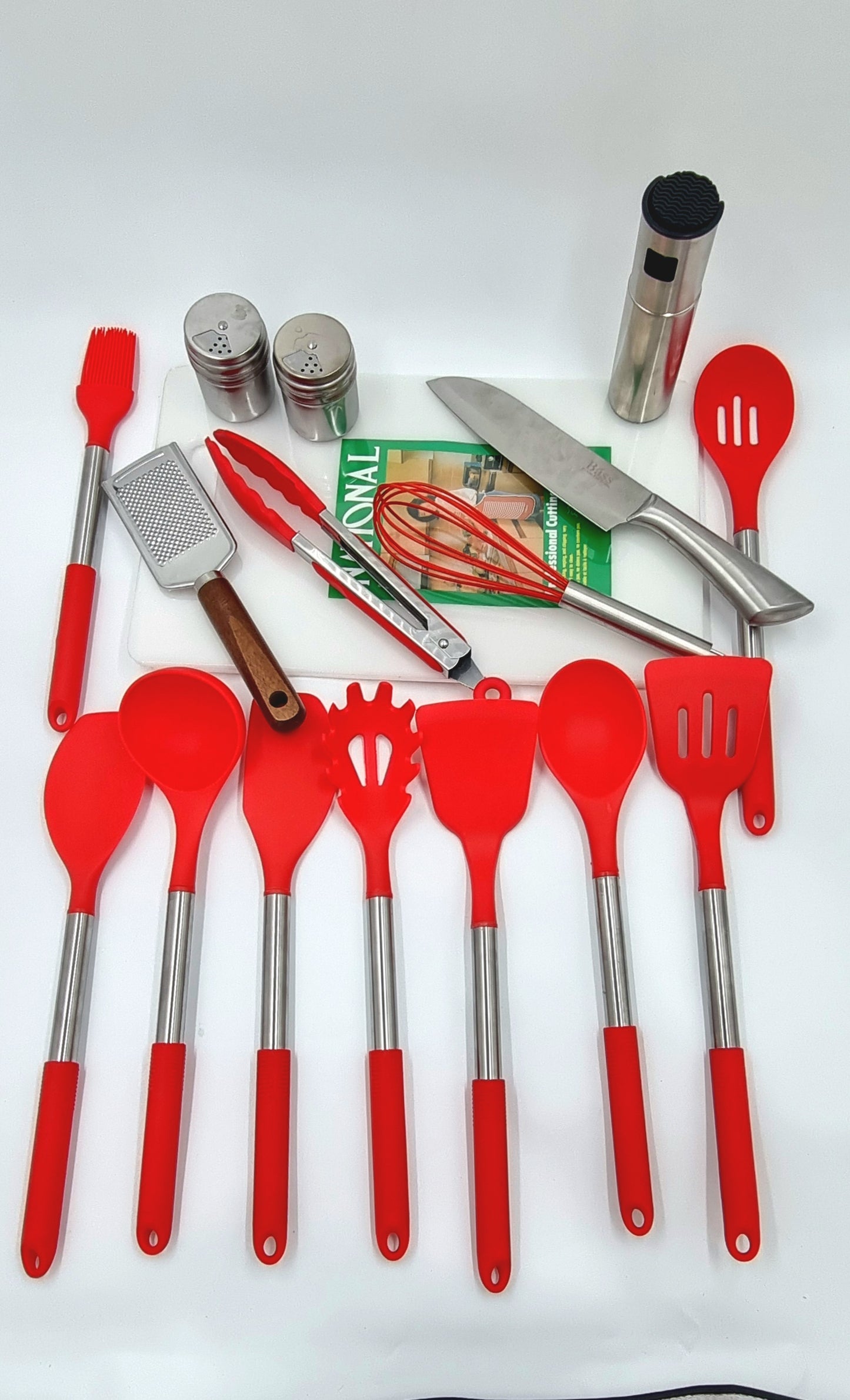 salt pepper chef knife cutting board silicone quality cooking utensils outdoors camp kitchen wild wolf adventures egypt