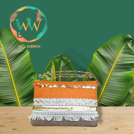 Saffron Breeze Large Clutch