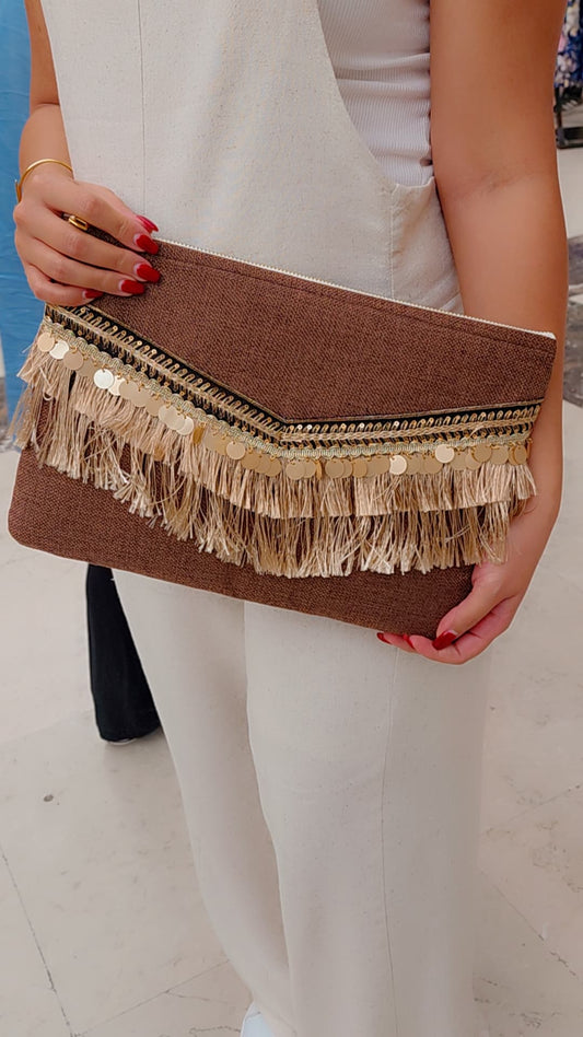 Sunset Rhythm Large Clutch