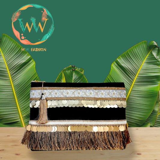 whisper noir large clutch-bag egypt