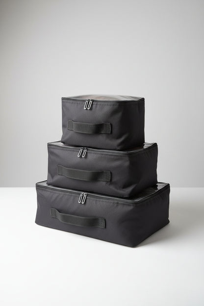 Wild Wolf Drawer Cube complete set of three clear-top storage bags in small, medium, and large sizes for 4x4 drawer systems camping desert safari fayoum wahat white desert egypt